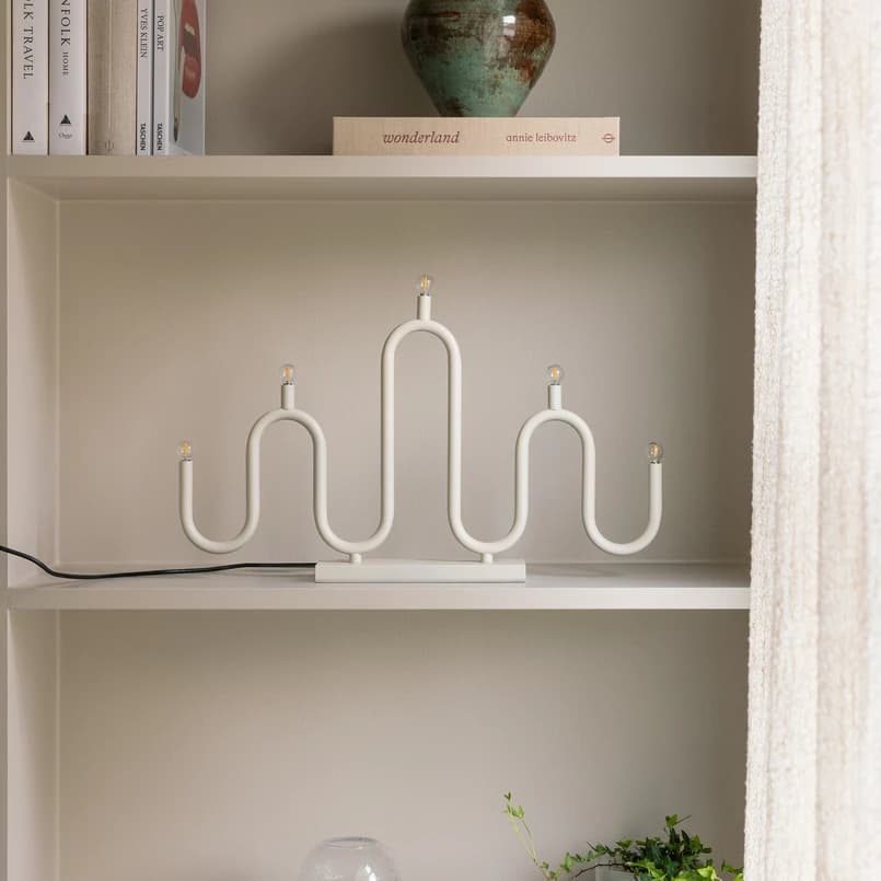 Globen Lighting - Noel pöytävalaisin 50 cm beige metalli – Globen Lighting