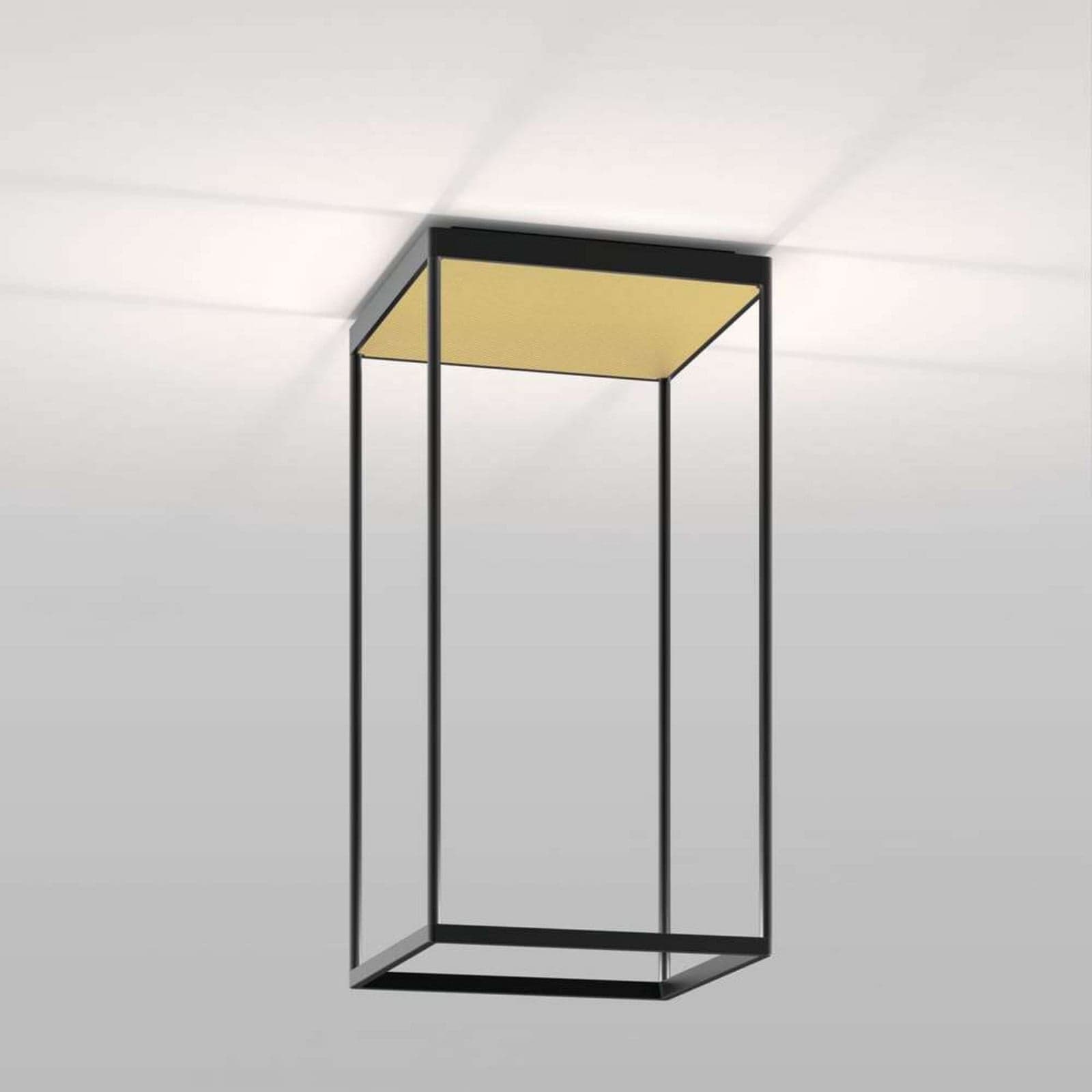 Reflex 2 LED-kattovalaisin 65 cm musta/kulta, Serien.lighting Serien Lighting - Olohuone - Alumiini – Serien Lighting