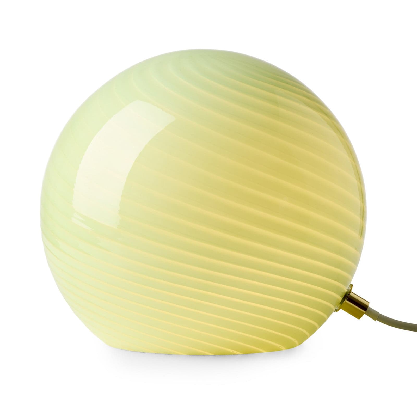 CANDY-pöytävalaisin, oliivi, halkaisija 20 cm, lasi, E14 Halo Design - Olohuone - Yksilamppuinen – Halo Design