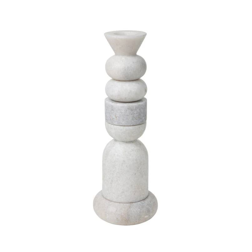 Tom Dixon - Stone Stacking Kynttilänjalka White – Tom Dixon