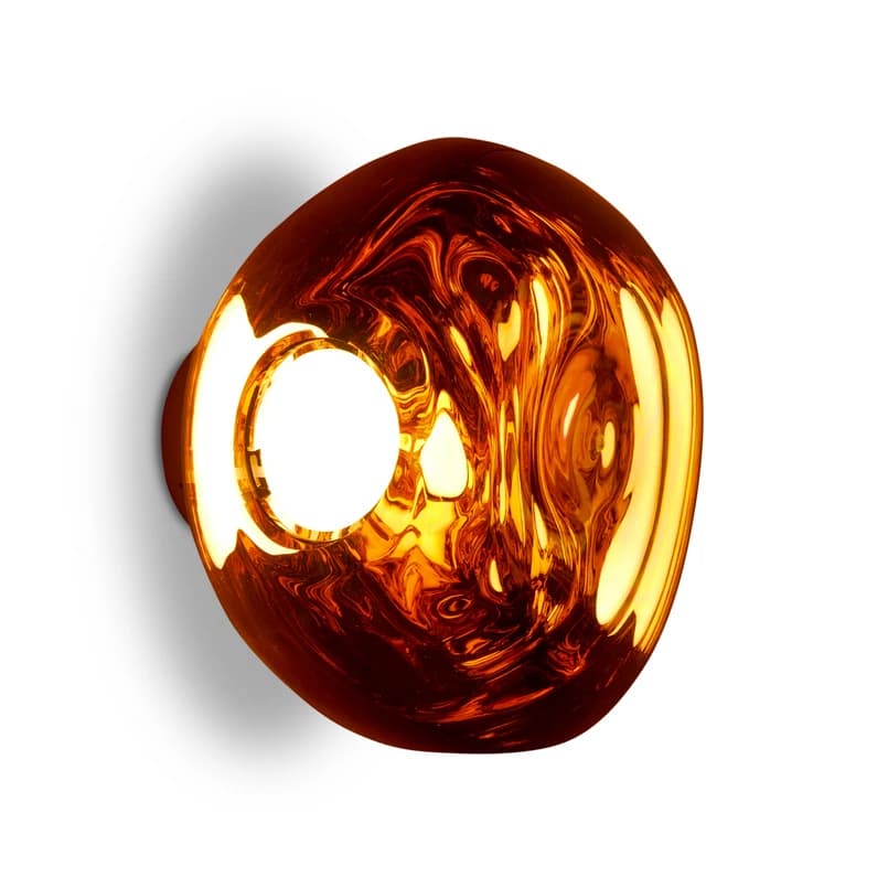 Tom Dixon - Melt Surface Mini LED-seinävalaisin Ø 30 cm kupari – Tom Dixon