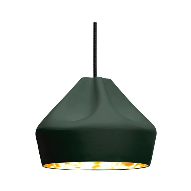 MARSET - Pleat Box 24 LED Riippuvalaisin Tumma Vihreä/Kulta – MARSET