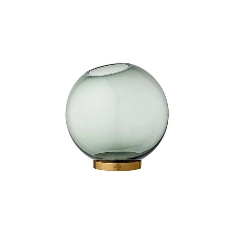 AYTM - Globe Maljakko w/Stand Ø10xH10 Forest/Gold – AYTM