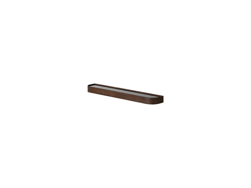 Audo Copenhagen - Epoch-seinähylly, tummanruskea, 118 cm, puu, koukut Audo – Audo Copenhagen