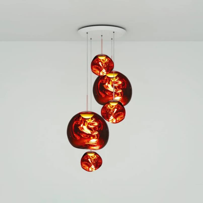 Tom Dixon - Melt Large Round riippuvalo Ø 95 cm kupari – Tom Dixon