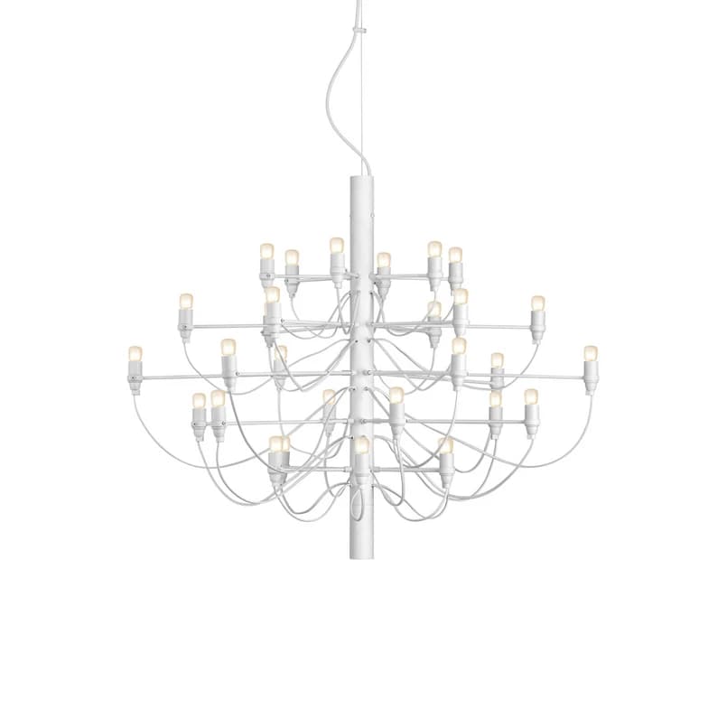 FLOS - 2097/30 C Riippuvalaisin w/Frosted Bulbs Matte White – FLOS