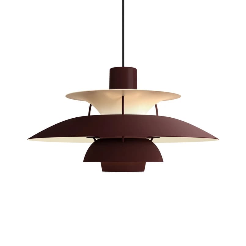 Louis Poulsen - PH 5 Riippuvalaisin Monochrome Burgundy – Louis Poulsen