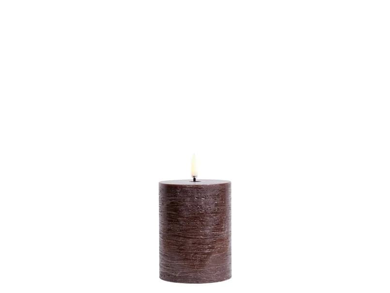 Uyuni Lighting - Pilarikynttilä LED 7,8x10,1 cm Rustic Brown – Uyuni Lighting