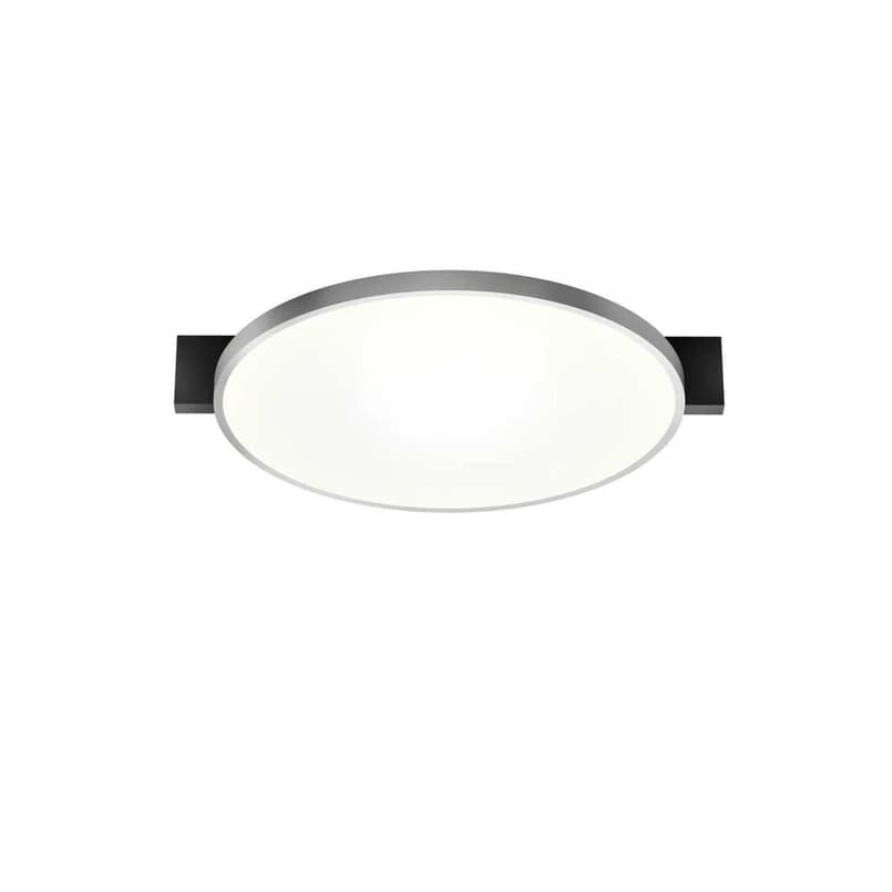LIGHT-POINT - Inlay Round C2 kattovalaisin, hopea/musta – LIGHT-POINT