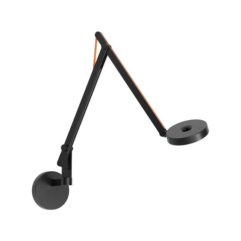 Rotaliana - String W2 Mini seinälamppu DTW mattapintainen/musta/oranssi – Rotaliana