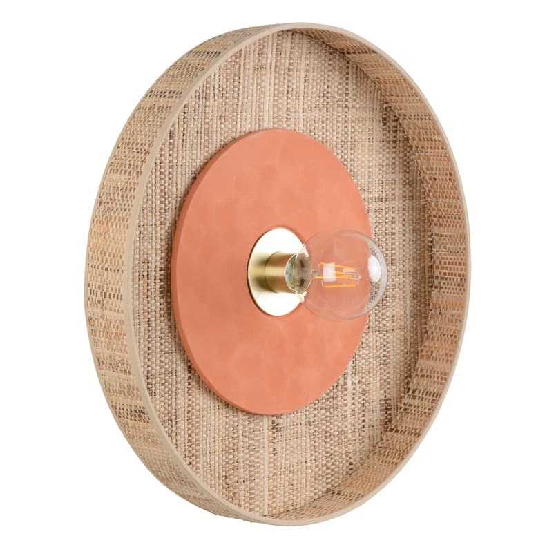 MARKET SET - Portinatx seinävalaisin terrakotta, Ø50cm – MARKET SET