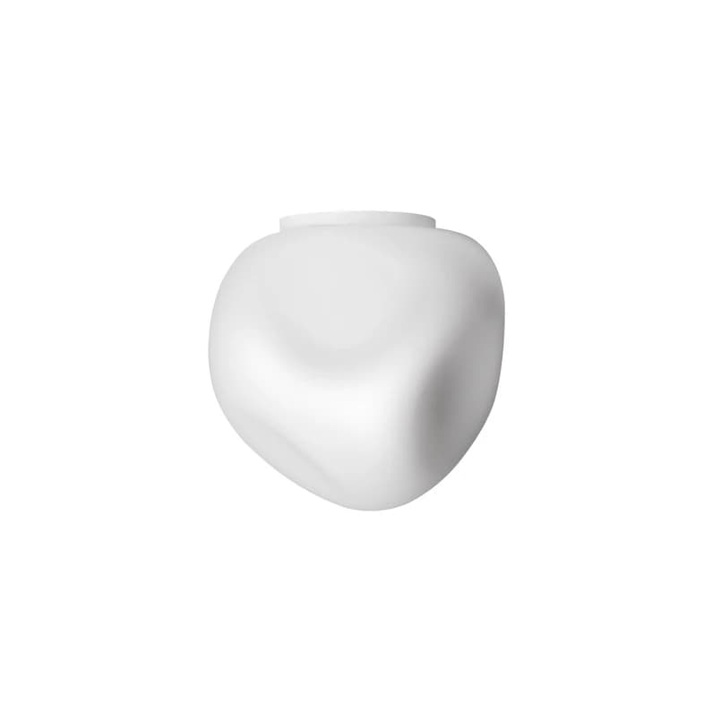 Foscarini - Hoba Midi kattovalaisin, Ø 19 cm, valkoinen, lasi – Foscarini
