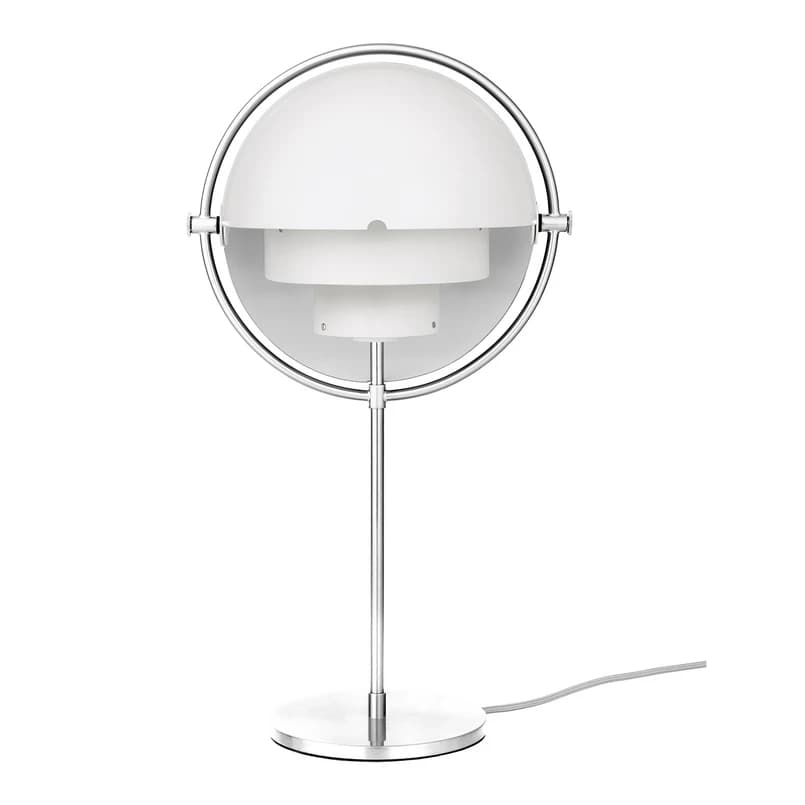 GUBI - Multi-Lite Pöytävalaisin Chrome/White – GUBI