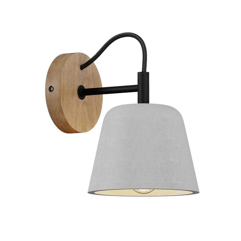 Lucande - Kalinda Seinävalaisin Grey/Oak – Lucande