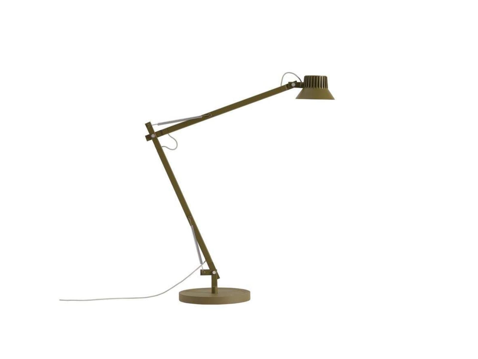 Dedicate Pöytävalaisin L2 Brown Green Muuto - Työhuone / toimisto - Alumiini – Muuto