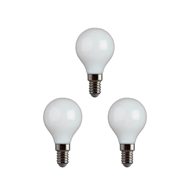 e3light - 3-pakkaus LED-lamppu E14 4W Opal CRI95 himmennettävä – e3light