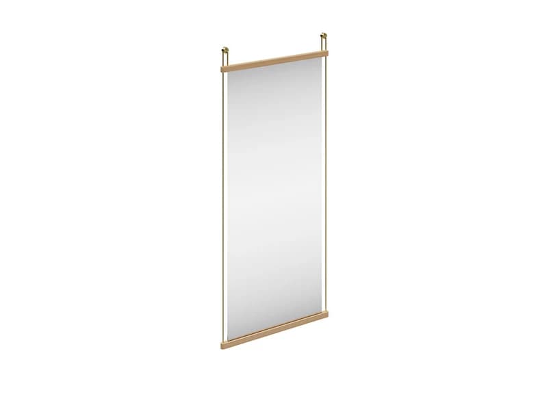 Woud - Suspended Peili Large Tammi/Satin Messinki – Woud