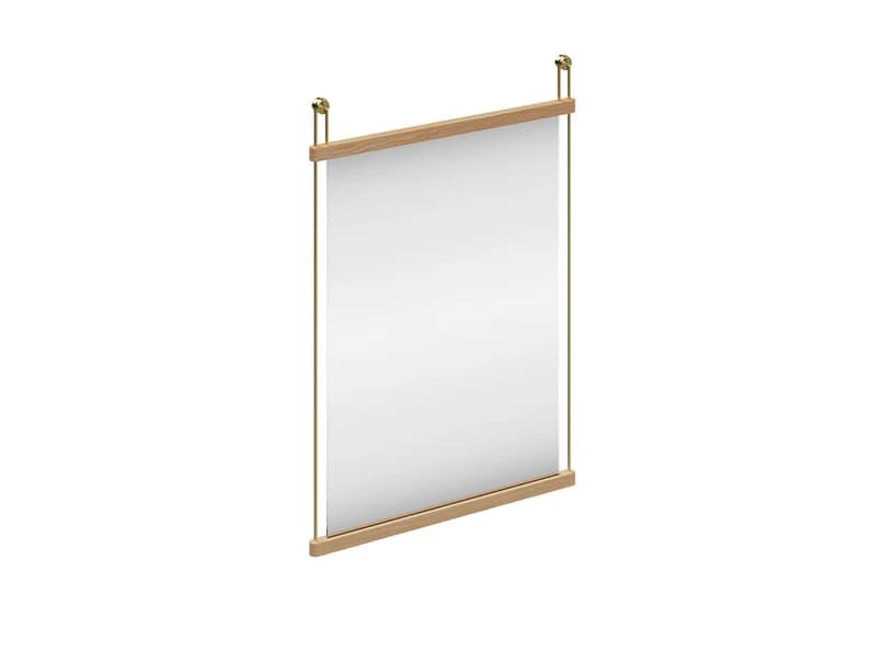 Woud - Suspended Peili Small Tammi/Satin Messinki – Woud