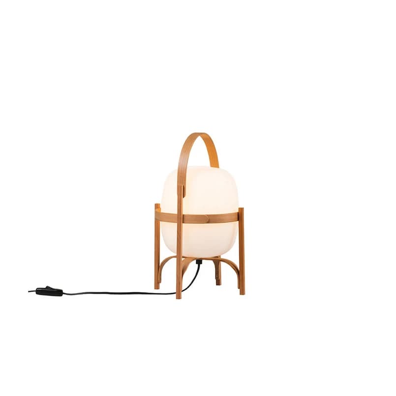 Santa & Cole - Cestita pöytävalaisin Wood/White – Santa & Cole