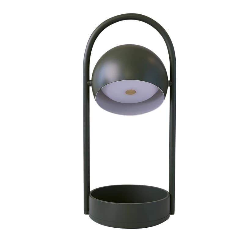 FRANDSEN - Ball Portable LED-akku-pöytävalaisin, oliivinvihreä – FRANDSEN