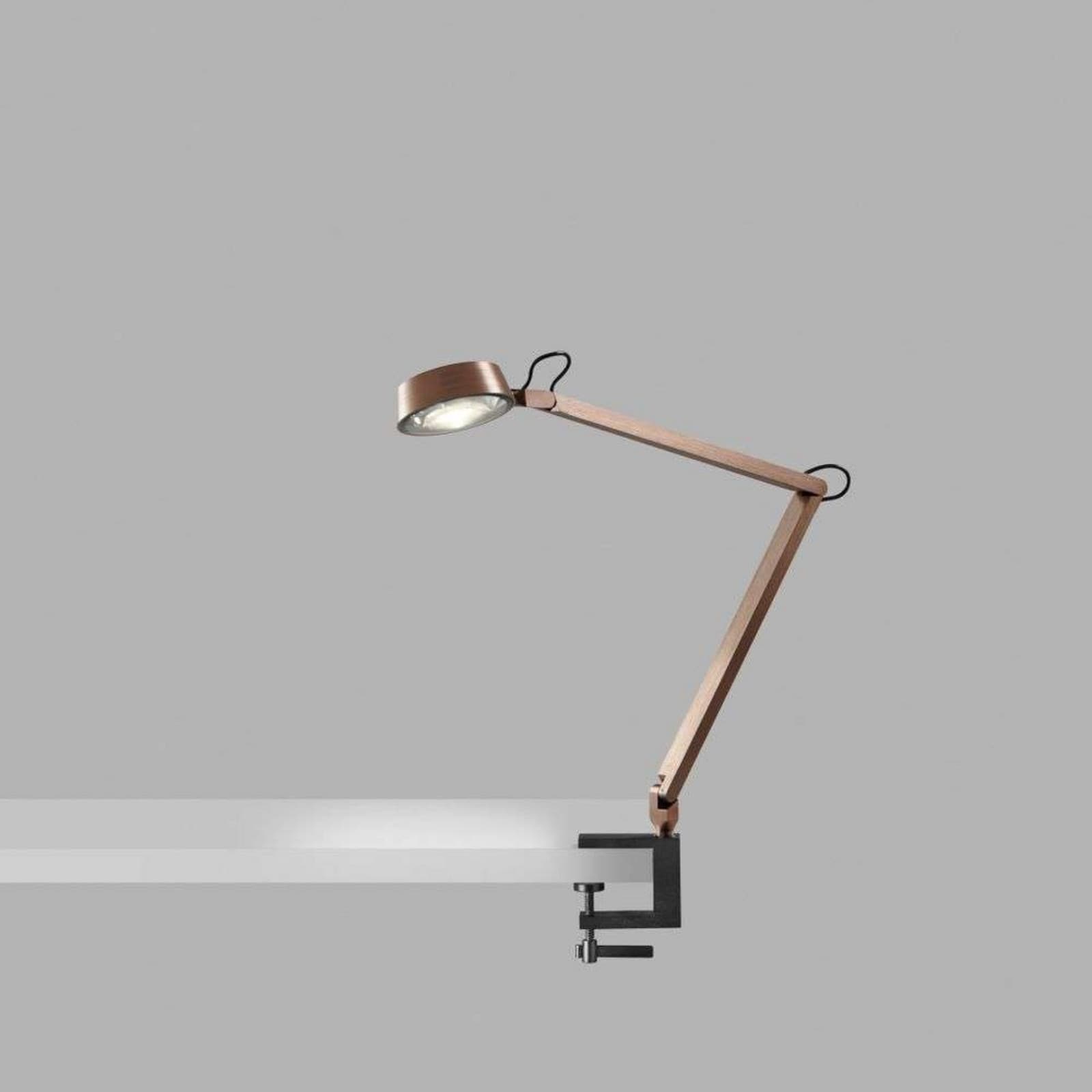 DARK T1 pöytävalaisin, 45 cm, ruusukulta/musta LIGHT-POINT - Olohuone - Alumiini – LIGHT-POINT