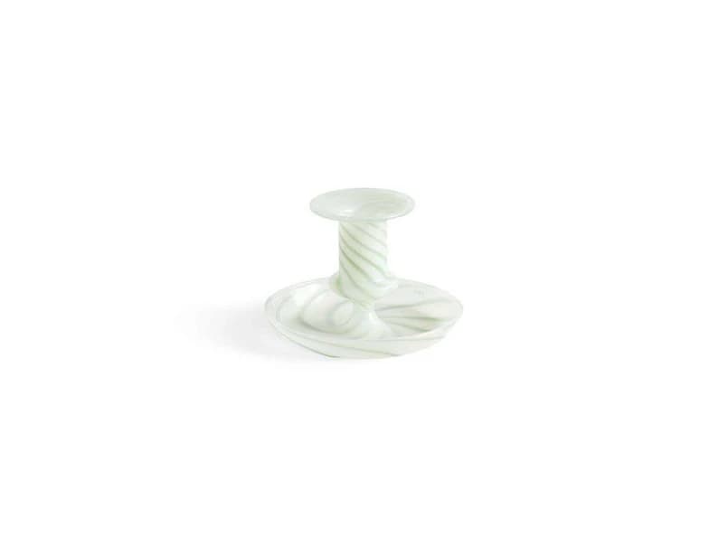 HAY - Flare Stripe Kynttilänjalka Milk Small Green – HAY