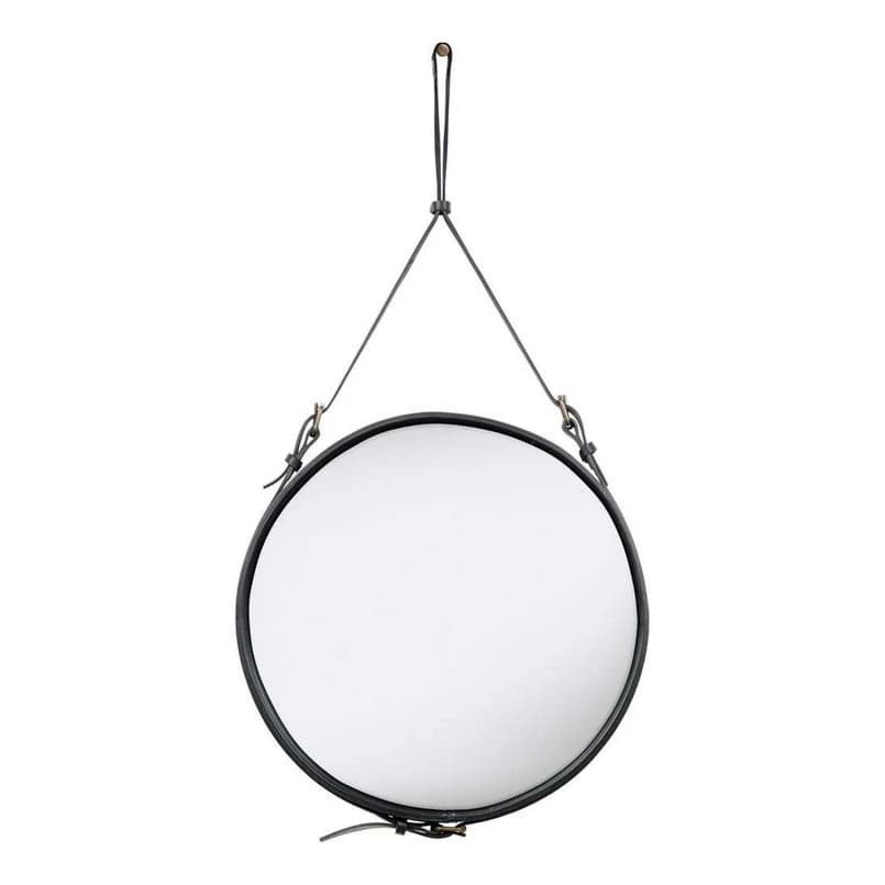 GUBI - Adnet Peili Circular Ø58 Black Leather – GUBI