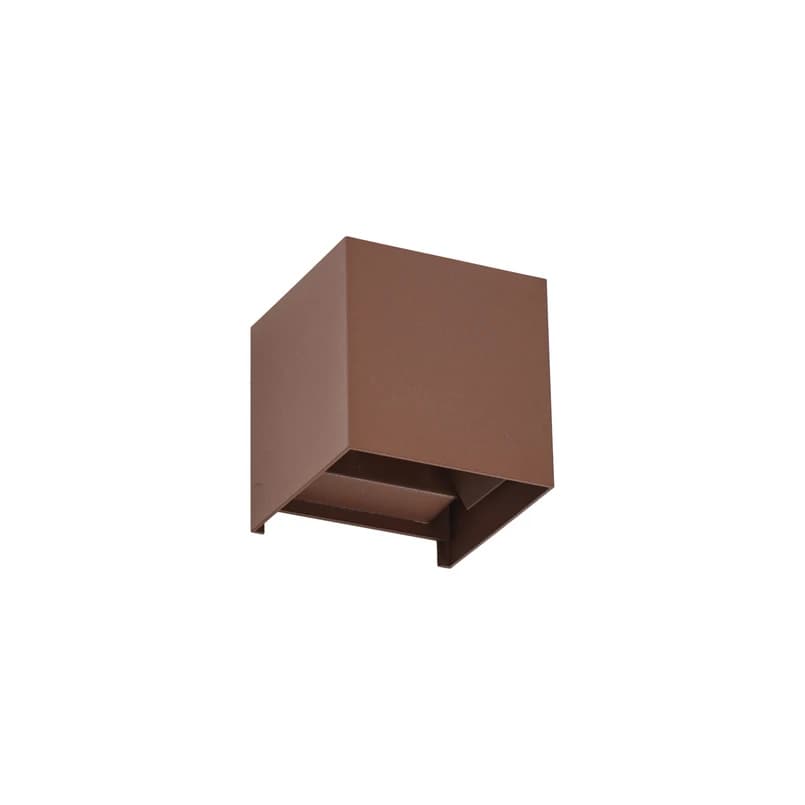 Lindby - Nivar Square LED Ulko Seinävalaisin Rust Brown – Lindby