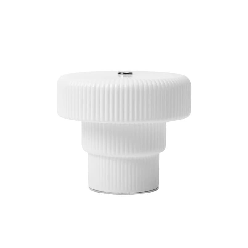 ferm LIVING - Ripple LED-akkukäyttöinen pöytälamppu, lasi, korkeus 10,2 cm – ferm LIVING