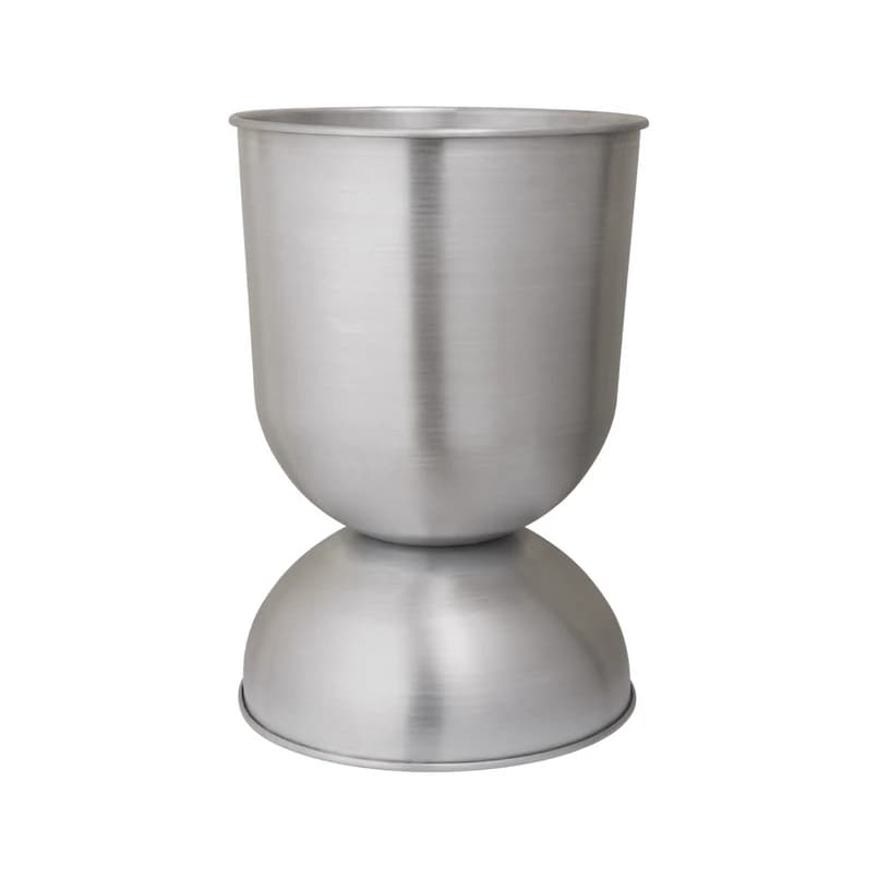 ferm LIVING - HOURGLASS Kasvipotti, alumiini, korkeus 73 cm – ferm LIVING