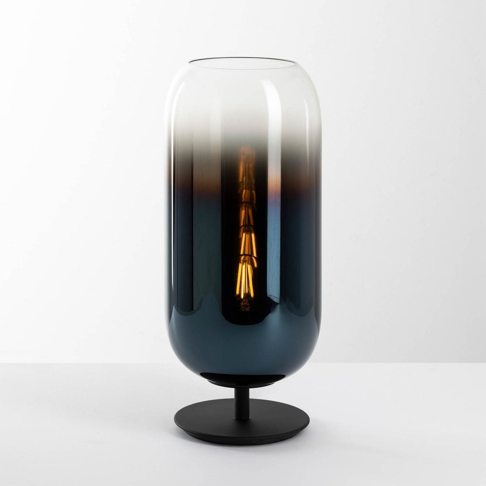 Gople Mini Pöytävalaisin Blue Sapphire Artemide - Olohuone - Design - Lasi - Varjostimella – Artemide