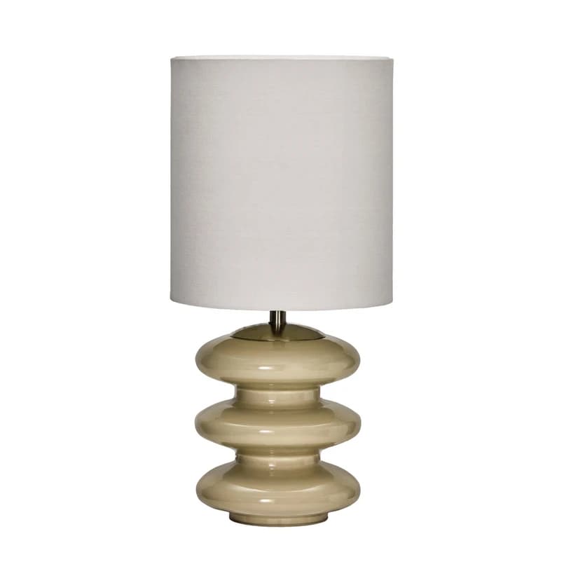 House Doctor - Step L pöytävalaisin hiekanvärinen puuvilla lasi – House Doctor