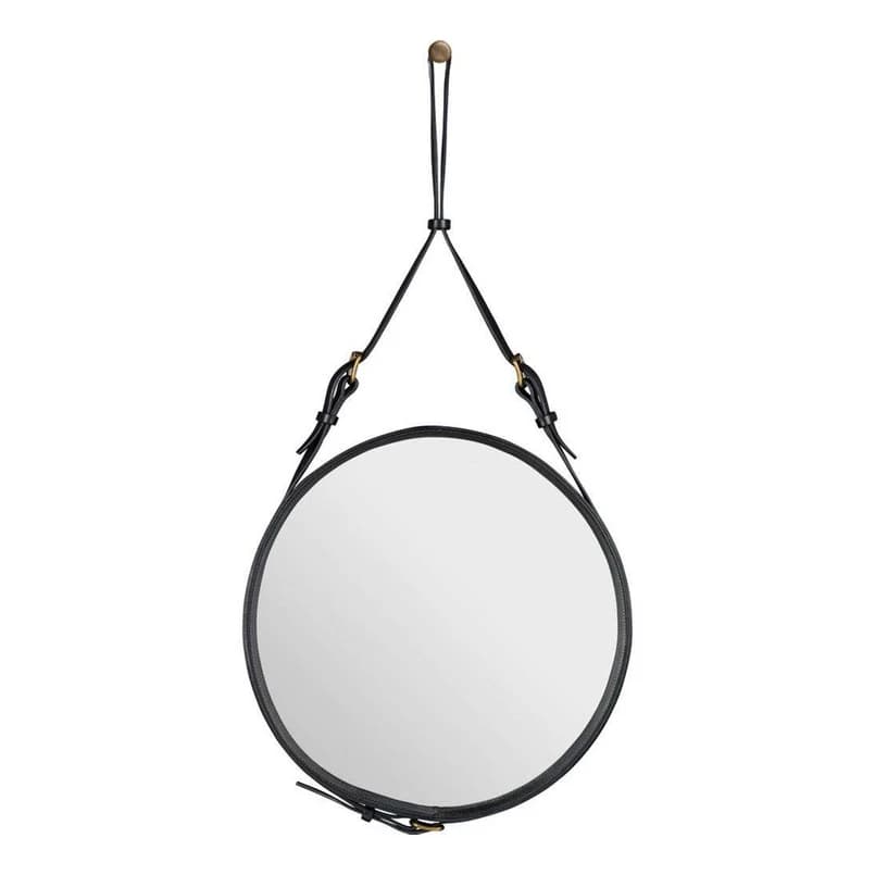 GUBI - Adnet Peili Circular Ø45 Black Leather – GUBI