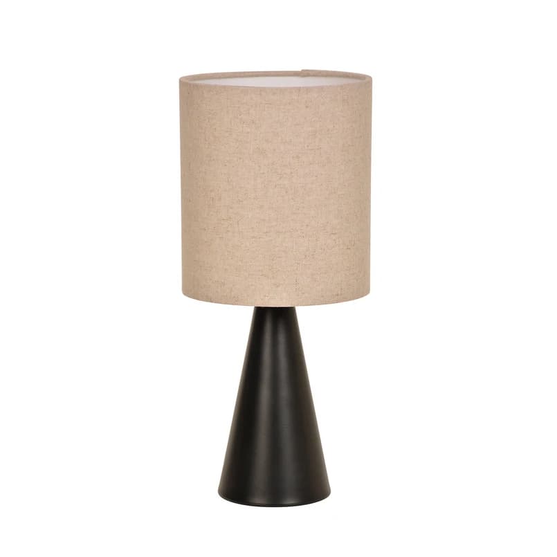 COREP - Sally-pöytävalaisin, musta matta/beige, korkeus 33 cm – SAS – COREP