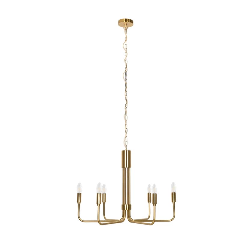 Lindby - Elanova 6 Kattokruunu Brass – Lindby