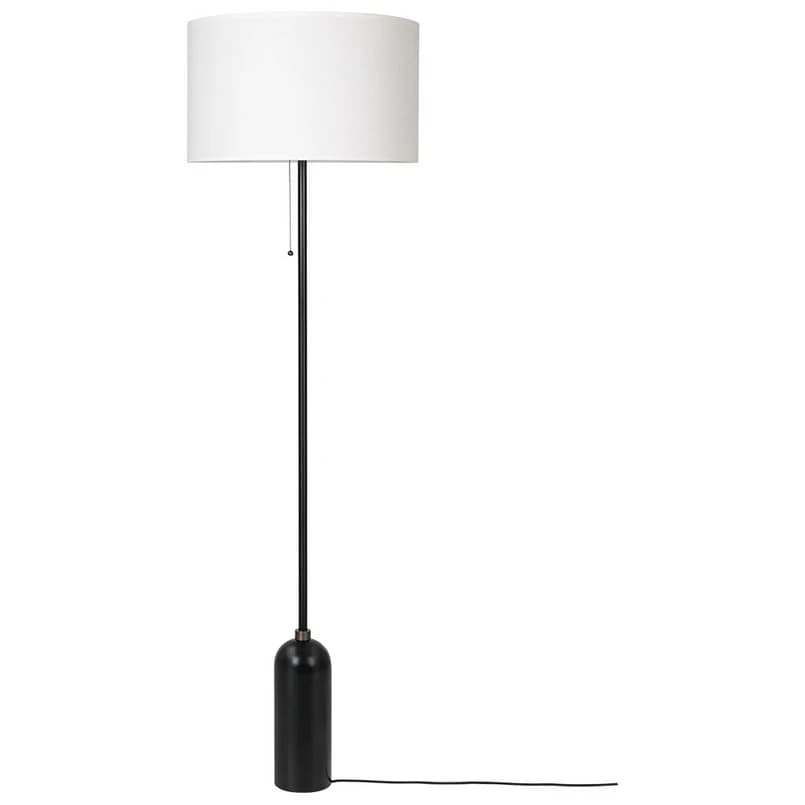 GUBI - Gravity Lattiavalaisin Musta Teräs/Valkoinen – GUBI