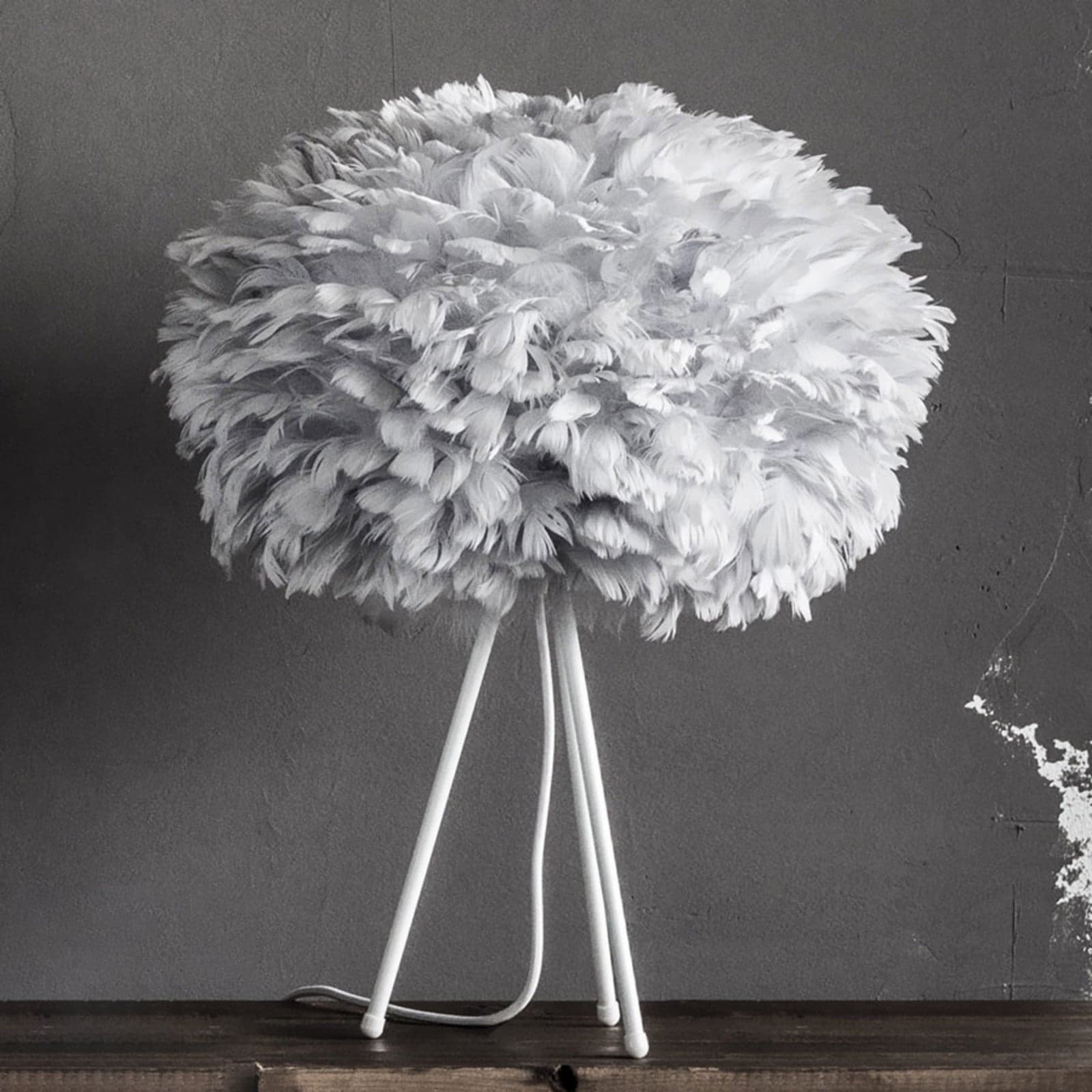 Eos Pöytävalaisin Medium Harmaa/Valkoinen UMAGE - Olohuone - Design - Metalli - Varjostimella – UMAGE