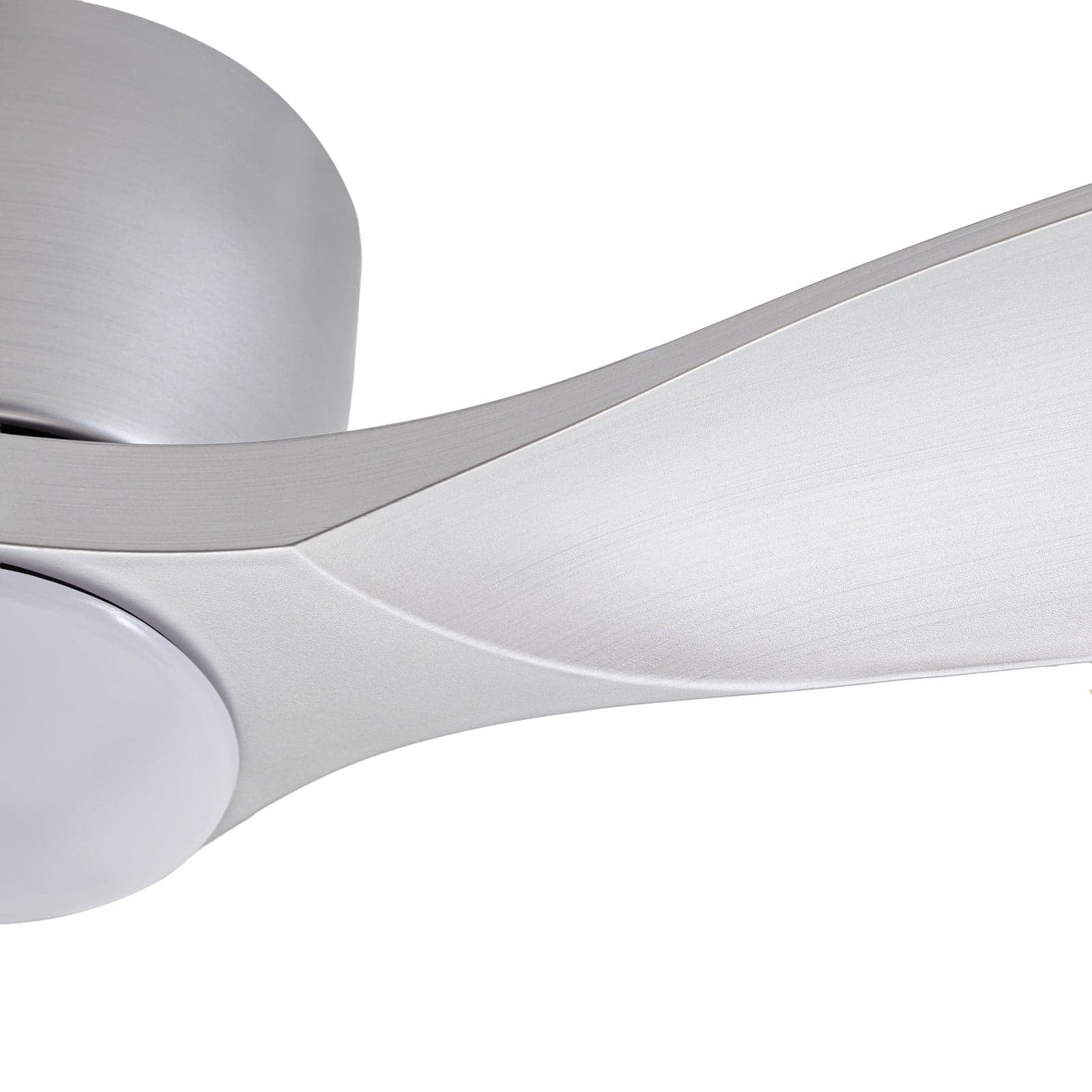 Moneno Smart LED-kattotuuletin, hopea, DC, himmennettävä, CCT Lucande - Olohuone - Moderni - Metalli – Lucande