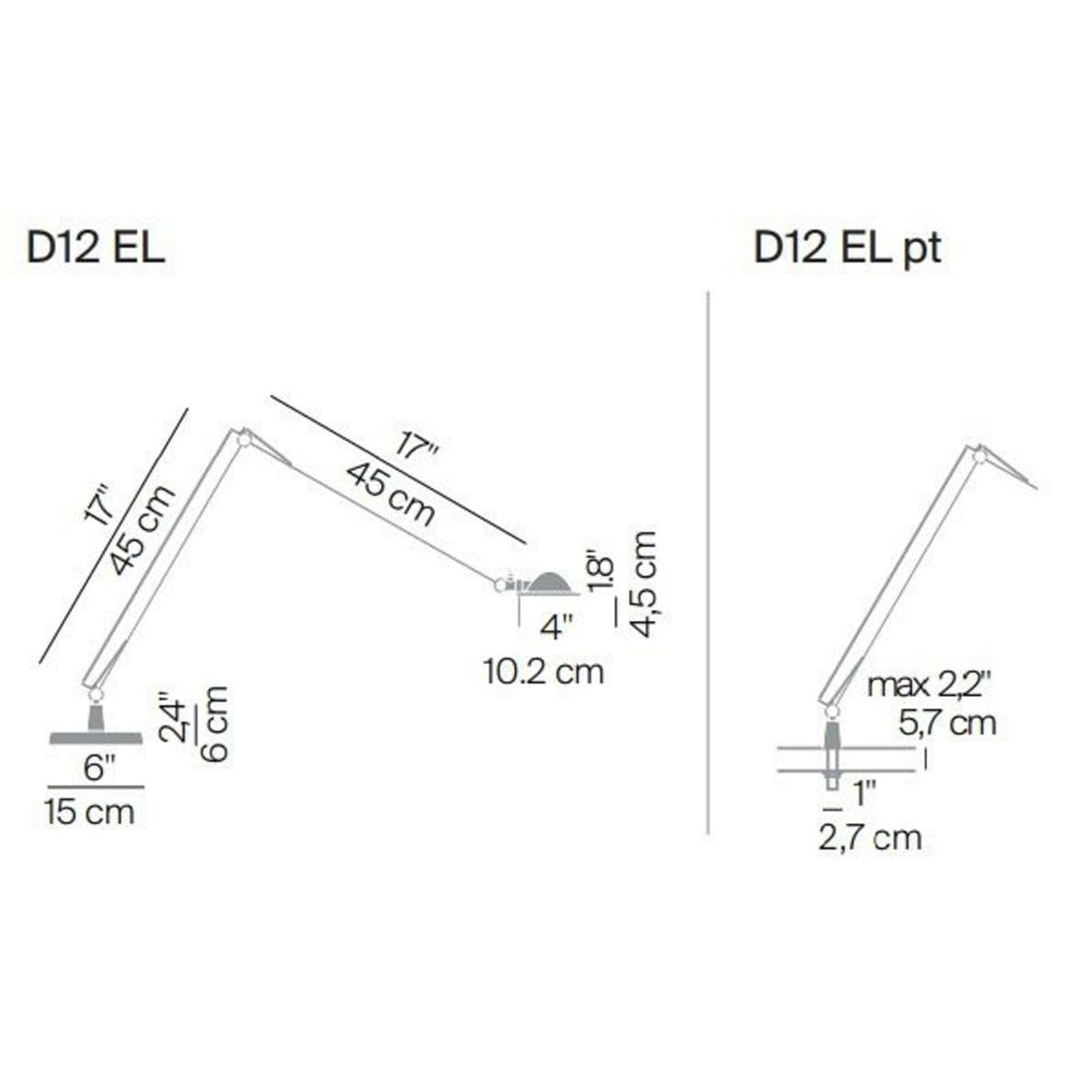 Berenice Pöytävalaisin w/Fixing Pin Alu Luceplan - Työhuone / toimisto - Metalli – Luceplan