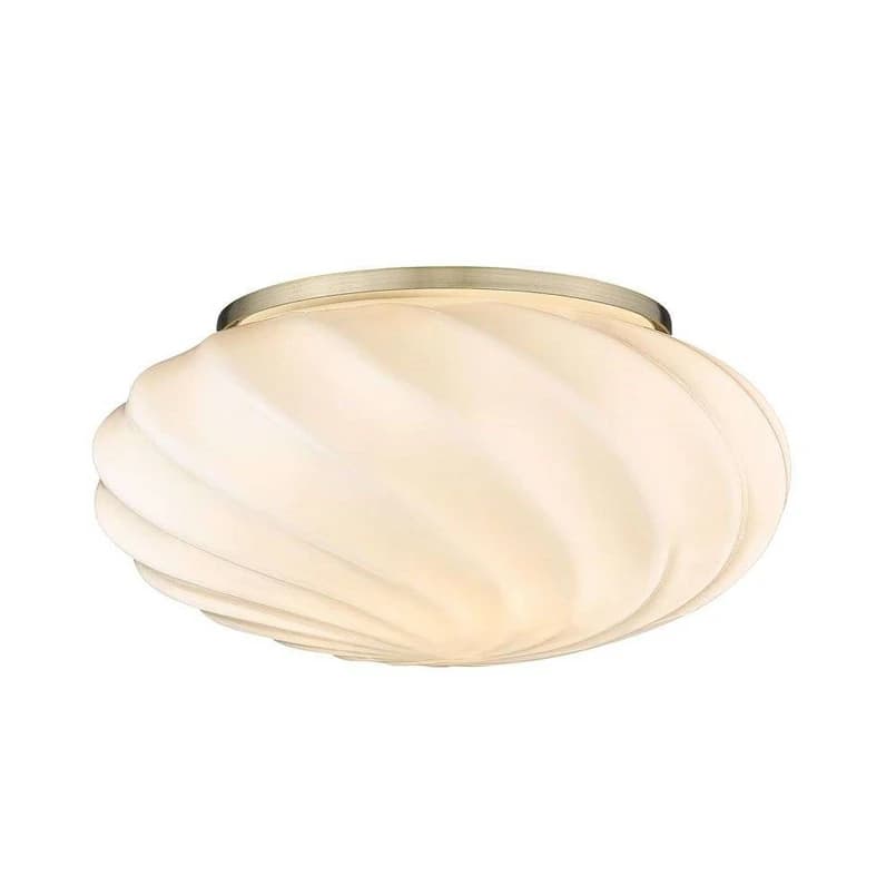 Halo Design - Twist Seinä-/Kattovalaisin Opal/Antique Brass – Halo Design