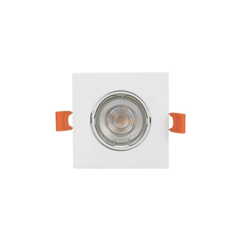 PRIOS - Fibur-uppovalaisin, valkoinen, 9 cm, GU10 – PRIOS