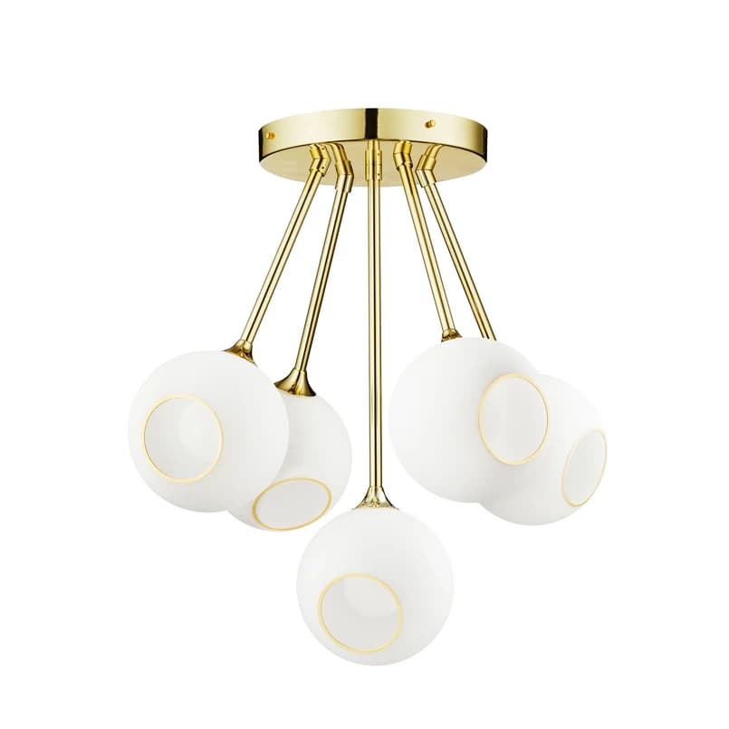 DESIGN BY US - Ballroom Molecule kattovalaisin valkoinen, 5-lamppuinen – DESIGN BY US