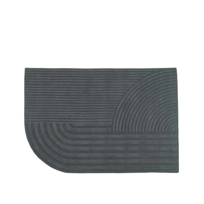 Muuto - Relevo Matto 170x240 Burnt Tumma Green – Muuto