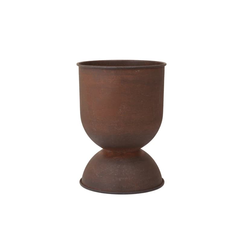 ferm LIVING - HOURGLASS Kasvipotti, ruosteinen rauta, 43 cm – ferm LIVING