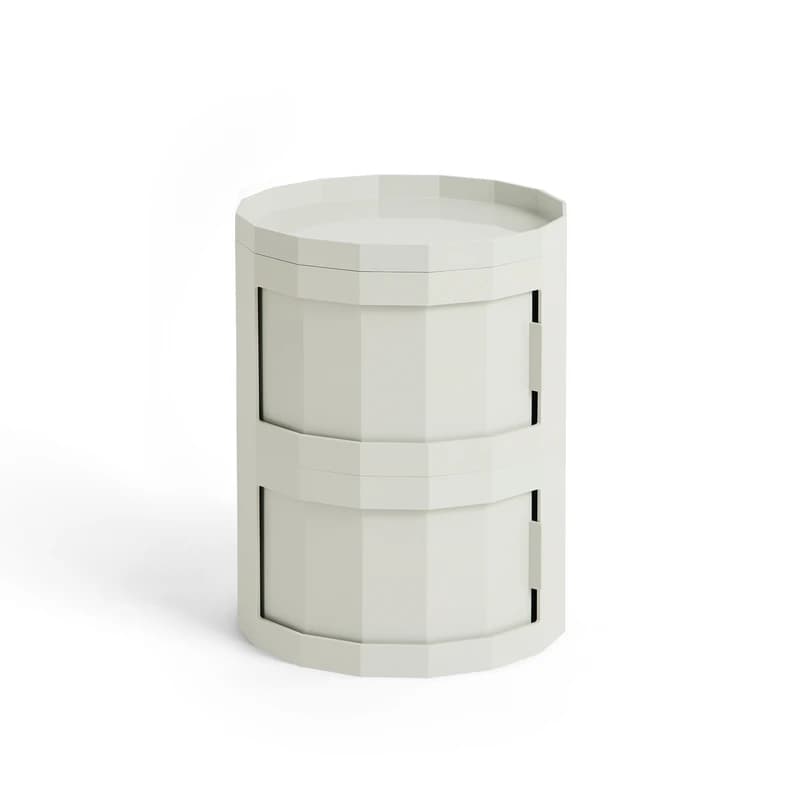 HAY - Facet Cabinet 20 sivukaappi, kermanvalkoinen, ABS – HAY