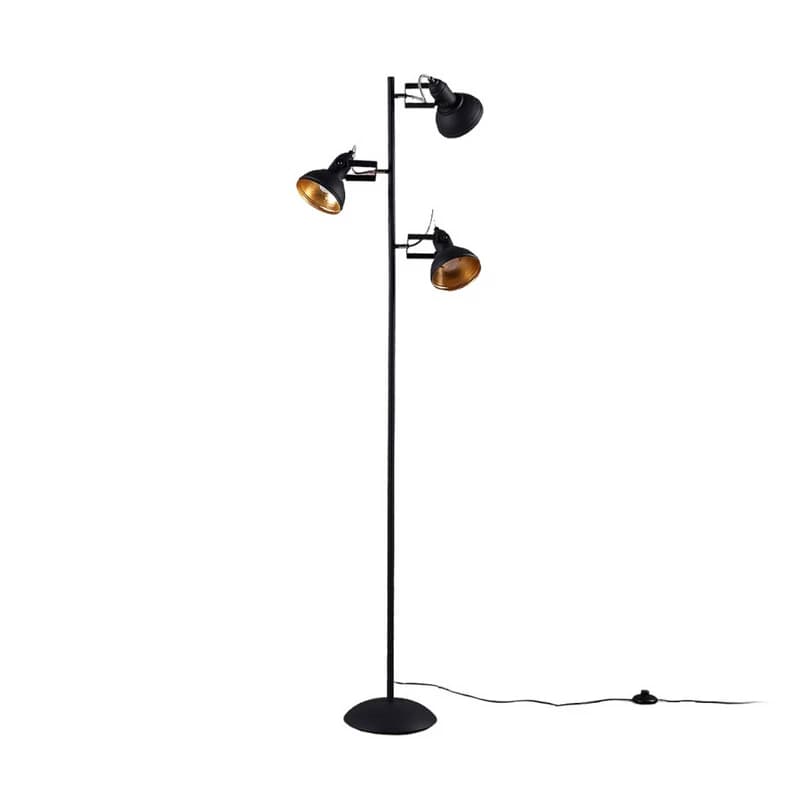 Lindby - Lilly Lattiavalaisin Black/Gold – Lindby