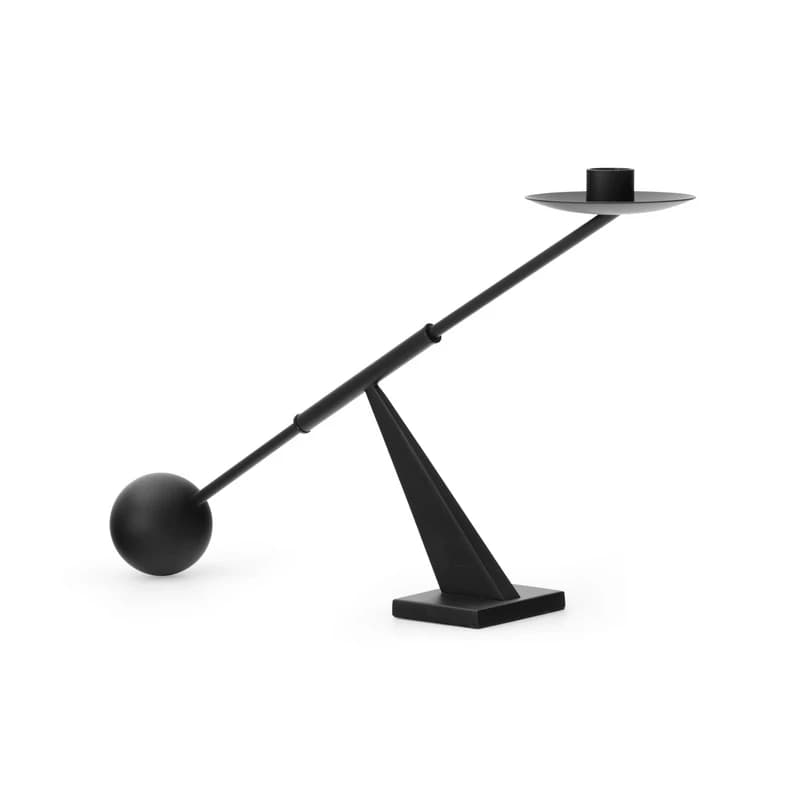 Audo Copenhagen - Interconnect kynttilänjalka, musta, korkeus 26 cm Audo – Audo Copenhagen