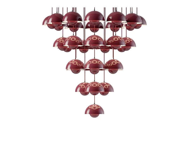 &Tradition - Flowerpot VP10 kattokruunu Ø89 violetti – &Tradition