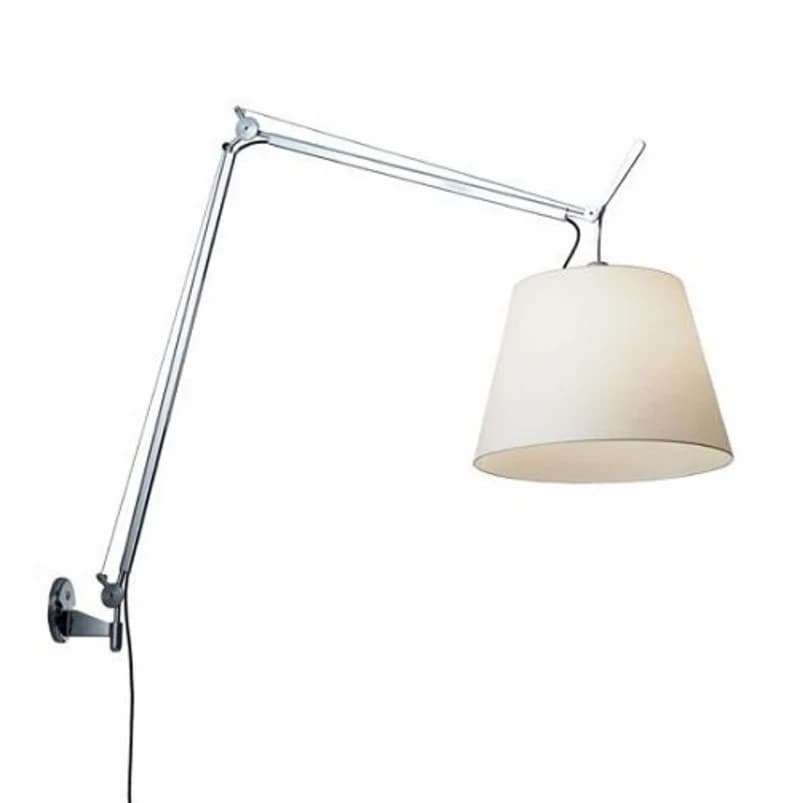 Artemide - Tolomeo Mega Seinävalaisin w/Himmennin Ø320 Alu/Valkoinen – Artemide