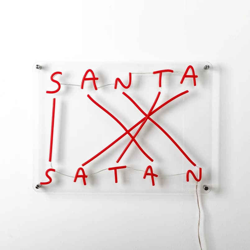 SELETTI - Santa-Satan LED-Sign – SELETTI